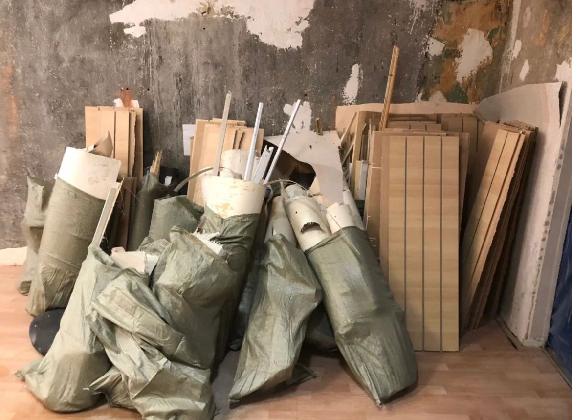 Подготовка строительного мусора к вывозу